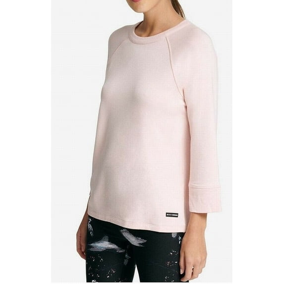 Womens Small Sport Ribbed Knit Tie Back Blouse S