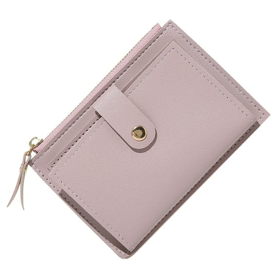 Womens Small Wallet RFID Blocking Soft Leather Bifold Compact Card Holder Wallet with Zipper Coin Pocket