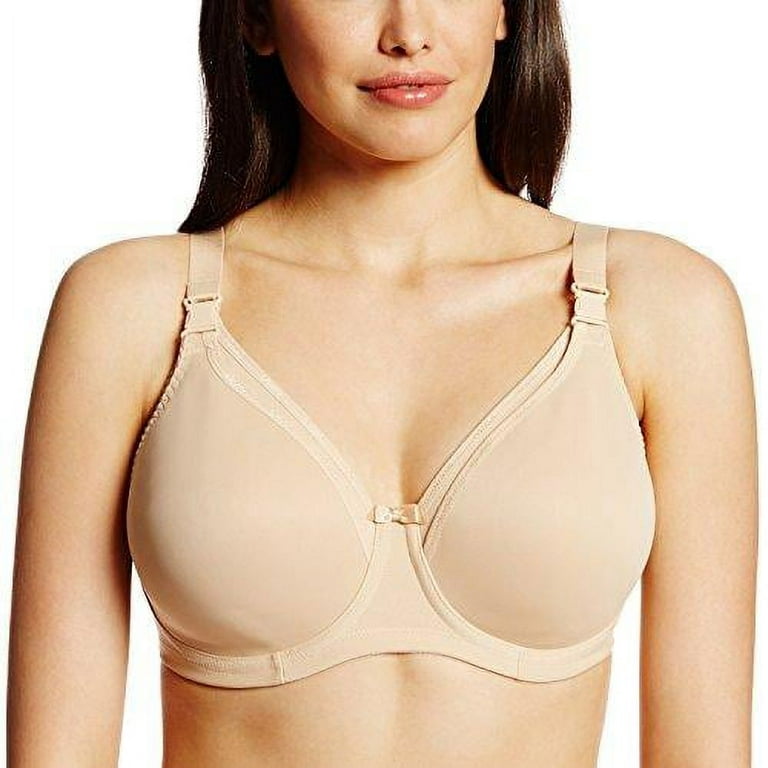 Womens Smoothing Underwired Moulded Nursing Bra, 34G, Nude 