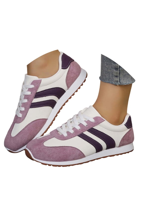 Womens Sneakers Casual Shoes Platform Lace Up Casual Walking Shoes Fashion Comfortable Leather Upper Sneakers for Daily Wear Sole Lightweight Design Durable Construction All Day Footwear