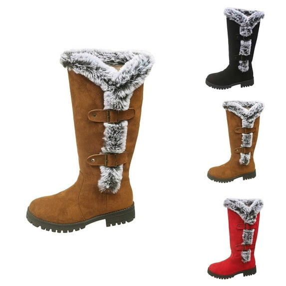 Womens Snow Boots, Insulated Lined Outdoor Casual Shoes for Cold Weather Use