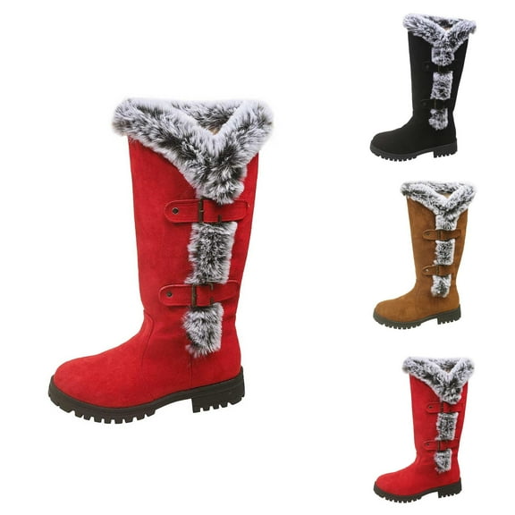Womens Snow Boots, Insulated Lined Outdoor Casual Shoes for Cold Weather Use