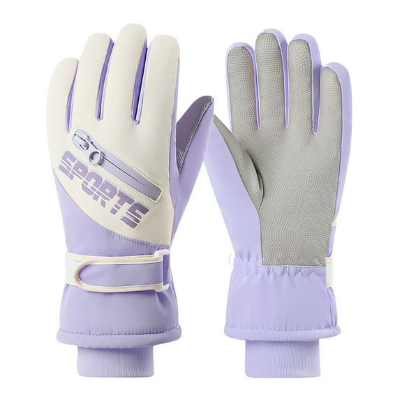 Womens Snow Gloves Insulated Winter Edition for Skiing and Cycling with Touchscreen Waterproof Non-Slip Gloves for Women