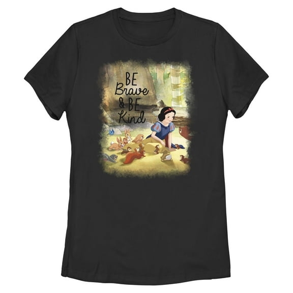 Womens Snow White and the Seven Dwarfs Be Brave and Be Kind T Shirt