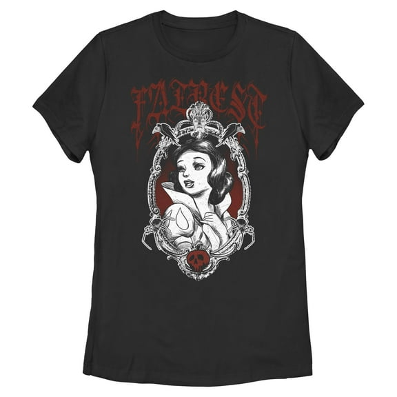 Womens Snow White and the Seven Dwarfs Fairest Goth T Shirt