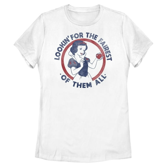 Womens Snow White and the Seven Dwarfs Looking for the Fairest T Shirt
