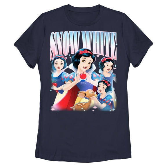 Womens Snow White and the Seven Dwarfs Princess Collage T Shirt