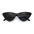 thumbnail image 1 of Womens Snug Retro Fit Timeless Cat Eye Plastic Sunglasses All Black, 1 of 8