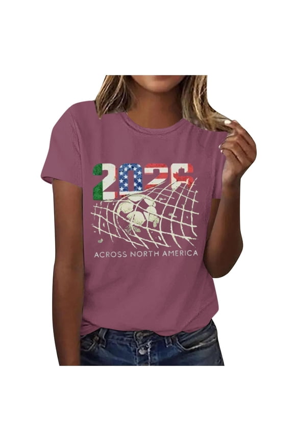 Womens Soccer Season Shirt Short Sleeve Funny Soccer Tshirt Game Day Graphics Tee Tops