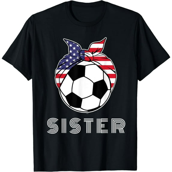 Womens Soccer Sister Shirt for Girls Soccer Player T-Shirt