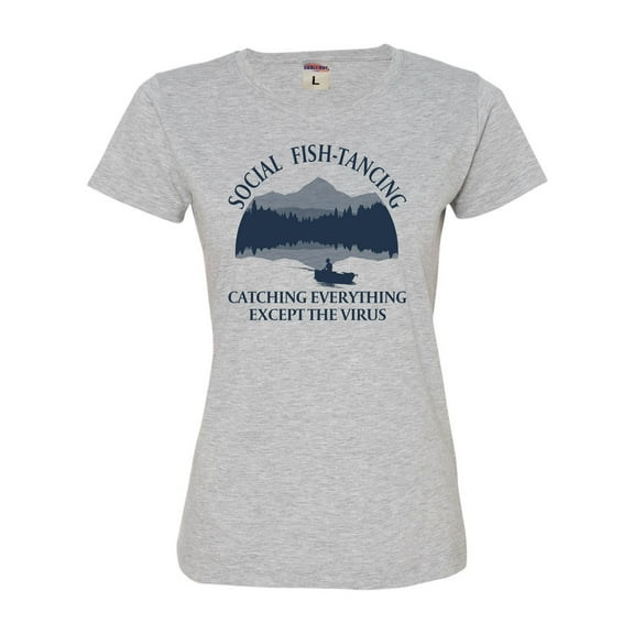 Womens Social Fish-tancing Deluxe Soft T-Shirt