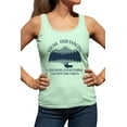 thumbnail image 1 of Womens Social Fish-tancing Racerback Tank Top T-Shirt, 1 of 1