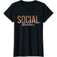thumbnail image 1 of Womens Social Worker Welfare Appreciation Month Caseworker LSW T-Shirt Black 3X-Large, 1 of 4