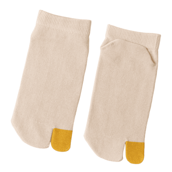 Womens Socks 2 Pairs Split Toe Non Slip Casual Socks For Sandals Leather Shoes Daily Wear