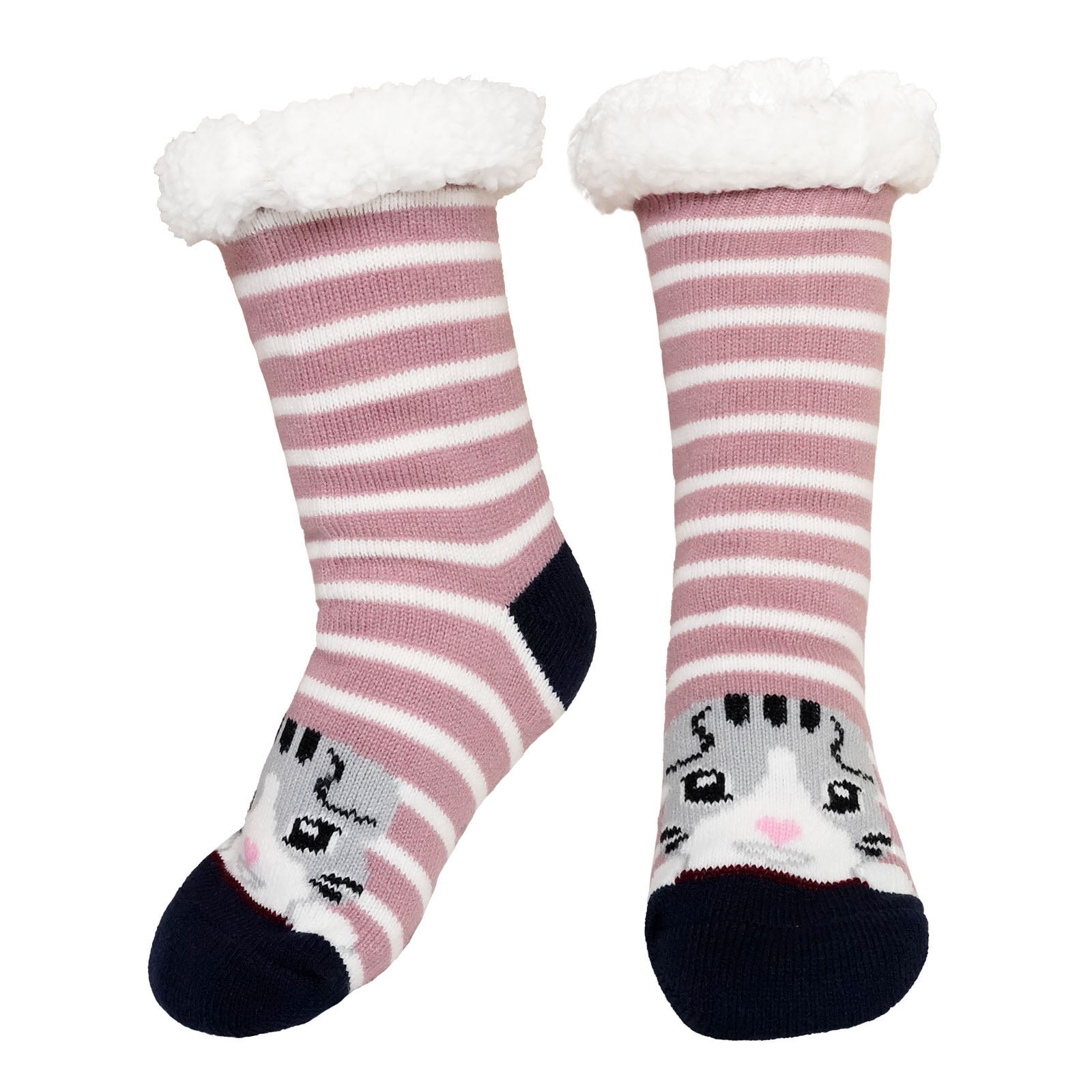 Kids Slipper Socks With Grippers Pairs Kids' Non-Slip Fuzzy