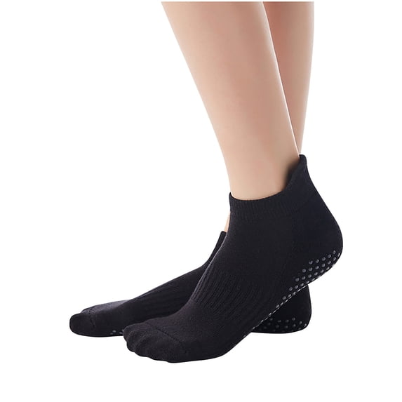 Womens Socks Ankle Comfortable Breathable Non Slip Short with Adhesive Dots