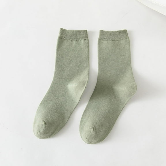 Womens Socks Ankle Cute, Womens Crew Socks Casual Socks Athletic Socks New Running Socks Womens Ankle Crew Style B-49 Green One Size
