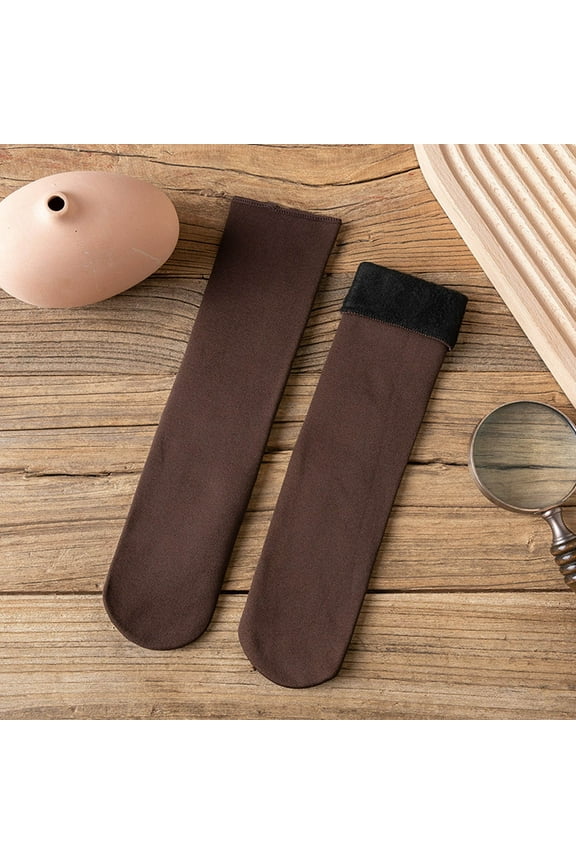 Womens Socks Ankle Soft, Winter Thickening Socks for Men and Women Warm Socks Ins Breathable Tube Socks New Hiking Socks for Women Ankle Style B-121 Coffee One Size