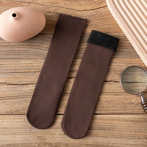 Womens Socks Ankle Soft, Winter Thickening Socks for Men and Women Warm Socks Ins Breathable Tube Socks New Hiking Socks for Women Ankle Style B-121 Coffee One Size