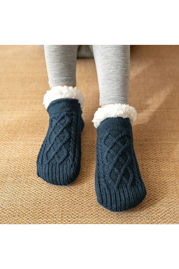 Womens Socks Ankle Thin, Women's Home and Thick Insulation, Sleep, Christmas Socks, Snow Socks, Slippers, Carpet Socks New Women Socks Athletic Style B-37 Navy XL