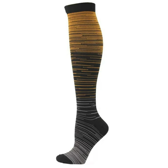 Womens Socks Cotton Ankle New Men Women Color Pattern Gradation Colour Mixture Nylon Crew Socks Style B-69 Black L