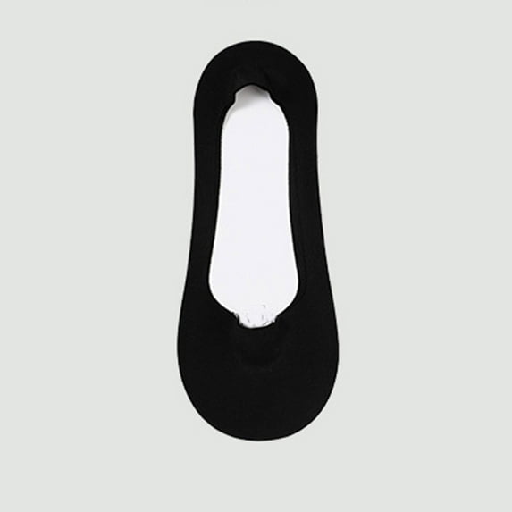 Womens Socks Cotton Crew New Women's Thin Seamless Socks in Summer Mesh Breathable Bottom Can't Slip off with Short Socks Style B-117 Black One Size