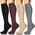 thumbnail image 1 of Womens Socks Crew Cycling 4 Pairs The Support for Running and Cycling Outdoor Warm Stockings, 1 of 3