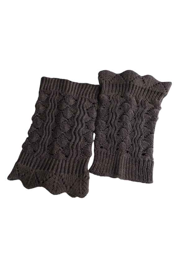 Womens Socks Crochet Knitted Lace Trim Soft Boot Cuff Socks Compression Socks for Women Gray One Size
