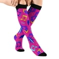 thumbnail image 1 of Womens Socks Cute Animal Knitted Mid Calf Soft Stylish Thigh High Stockings Blue One Size, 1 of 7