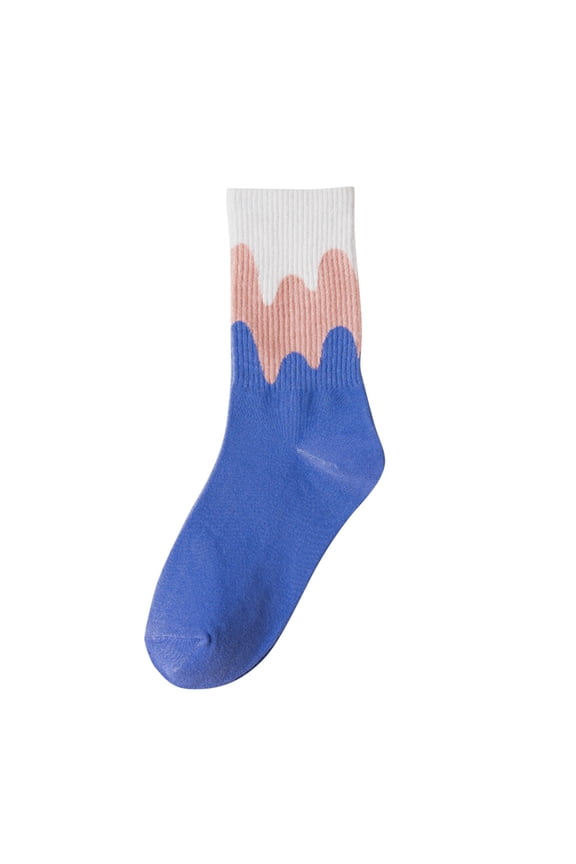 Womens Socks Fall In The Tube Street Striped Print Summer Winter Fall Mens Socks