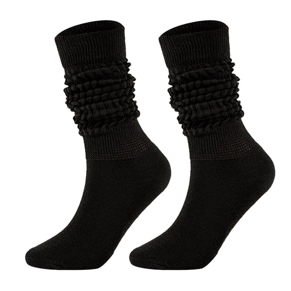 Womens Socks Fashion Versatile Mid Tube Bubble Socks Compression Socks for Women Black One Size