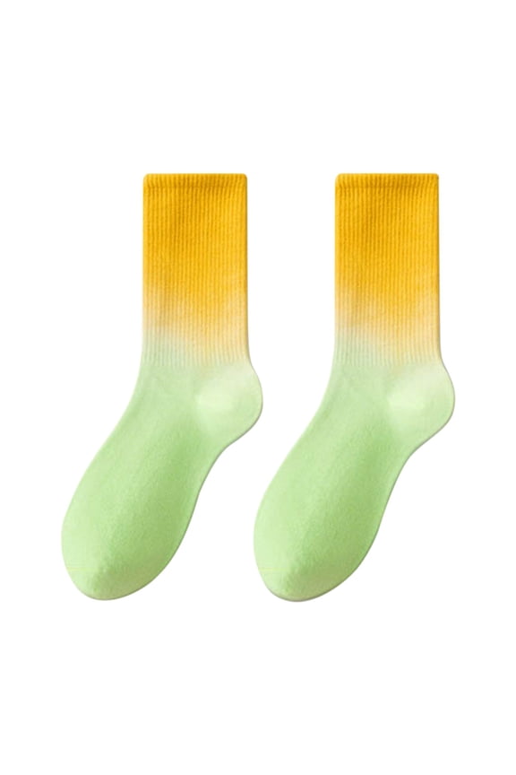 Womens Socks Fashionable Tie Dye Gradient Comfortable Casual That Can Be Worn Outside Mid Calf Cotton Summer Winter Fall Mens Socks