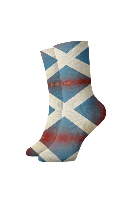 Womens Socks Flag Of Scotland Novelty Funny Quarter Socks for Mens