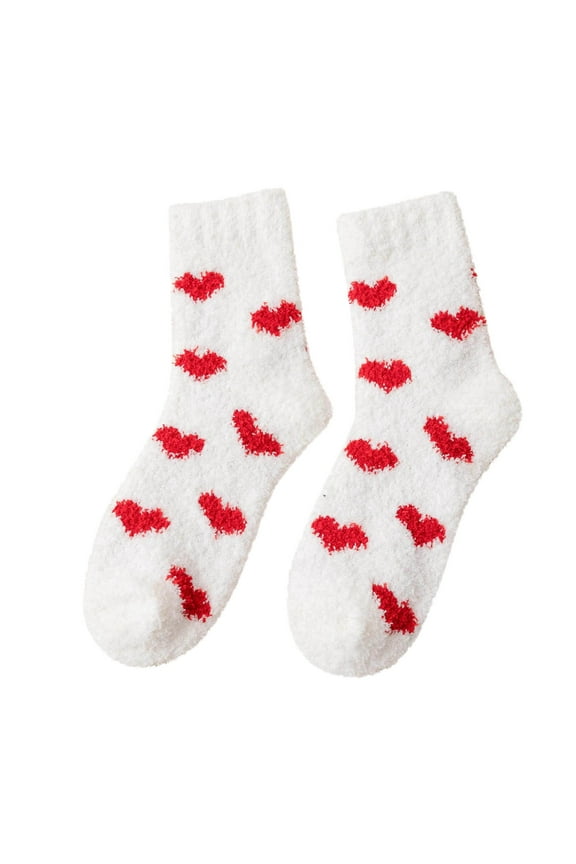 Womens Socks Furry Thickened Mid Tube Warm Love Floor Confine t Summer Winter Fall Mens Socks
