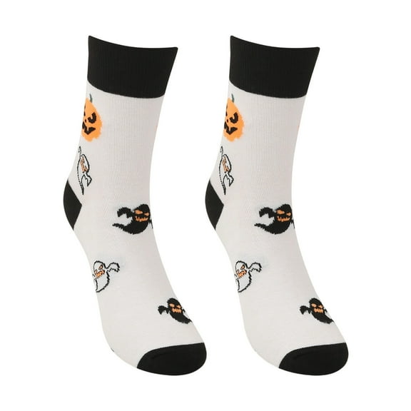 Womens Socks Halloween Pumpkin Novelty Print Crew Socks Mid Calf Length Casual Party Fall Fall Socks