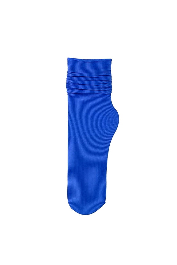 Womens Socks Ice Silk Thin Breathable Mid Tube Stacking Socks Compression Socks for Women Blue One Size
