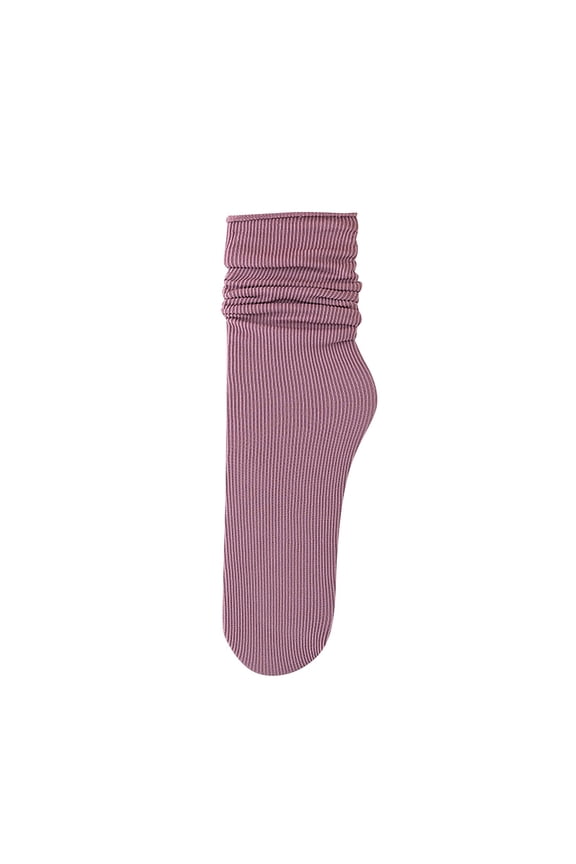Womens Socks Ice Silk Thin Breathable Mid Tube Stacking Socks Compression Socks for Women Multicolor One Size