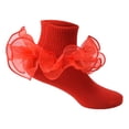 thumbnail image 1 of Womens Socks Lace Ruffle Cute Girls Dance Casual Ankle Socks, 1 of 3