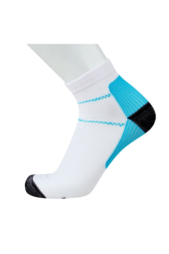 Womens Socks Led Light Up Christmas Headband Compression Socks for Women Blue L/Xl
