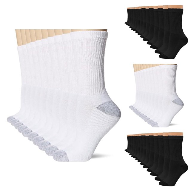 Womens Socks No Show Unisex 10-Pack Mid-Tube Comfortable Classic Casual Business