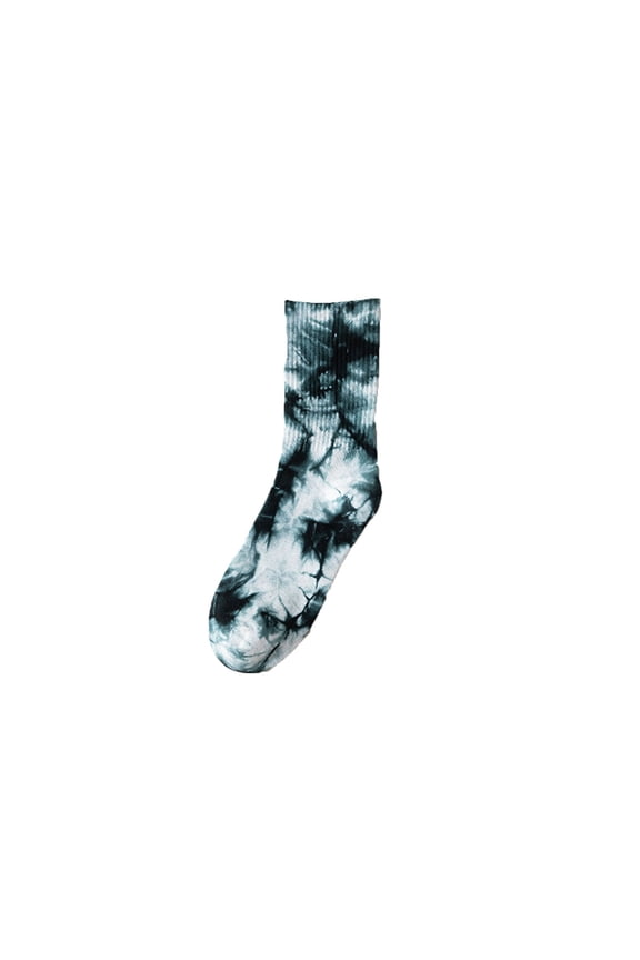 Womens Socks Tie Dye Mid Calf Street Skateboard Socks Compression Socks for Women Multicolor One Size