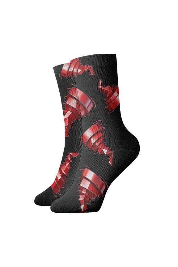 Womens Socks Tornado Novelty Funny Quarter Socks for Mens