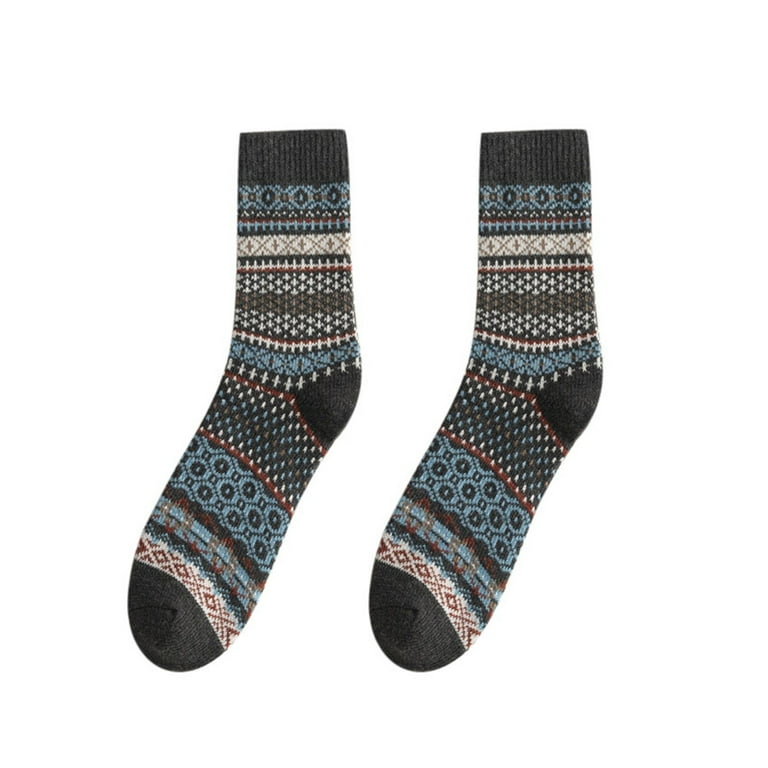 Womens Socks Winter Fall Mens Ethnic Wind Warm Wool Thickening