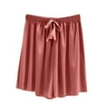 thumbnail image 1 of Womens Soft Modal Shorts Casual Sleepwear Pants Solid Loungewear Boxer Short, 1 of 4