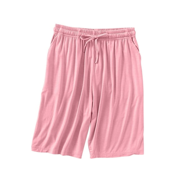 Womens Soft Modal Shorts Casual Sleepwear Pants Solid Loungewear Boxer Short