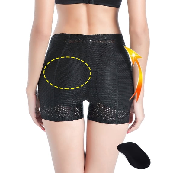Womens Soft Padded Seamless Butt Hip Enhancer Shaper Panties Underwear Butt Lifter Padded Control Panties Body Shaper Brief