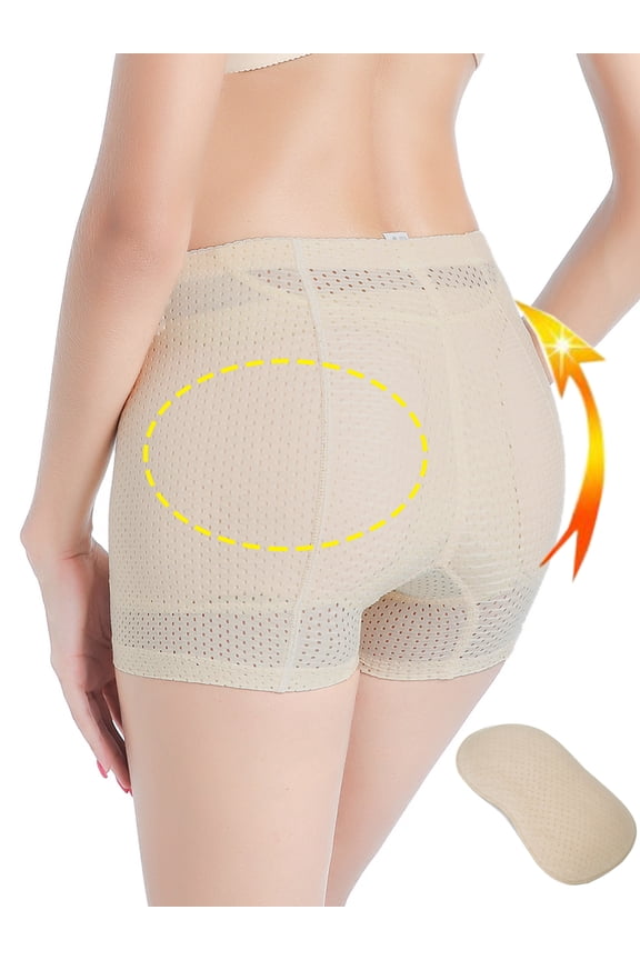 Womens Soft Padded Seamless Butt Hip Enhancer Shaper Panties Underwear Butt Lifter Padded Control Panties Body Shaper Brief