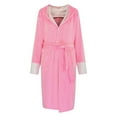 thumbnail image 1 of Womens Soft Pajama Clearance- Bathrobes Long Sleeve Sexy Silk Satin Plus Size Robe Sleepwear Pink Size L, 1 of 6