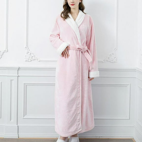 Womens Soft Pajama Clearance- Silk Satin Sexy Bathrobes Plus Size Robe Sleepwear Pink Size XL