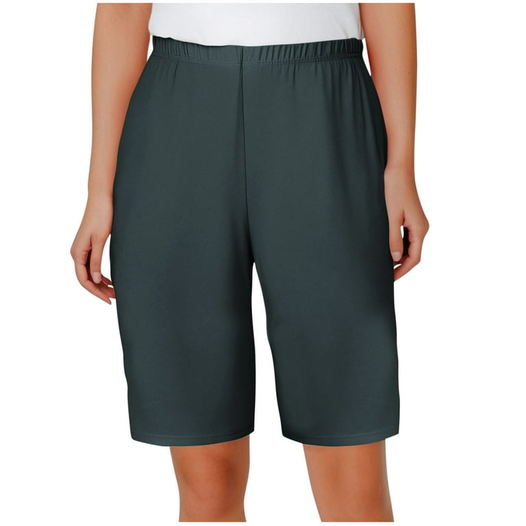 BLVB Womens Soft Pajama Shorts Lounge Bermuda Shorts Casual